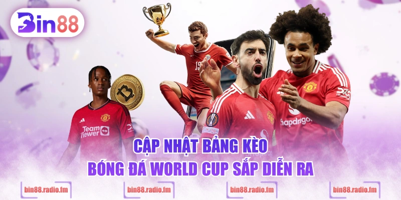 Cập nhật bảng kèo bóng đá World Cup sắp diễn ra