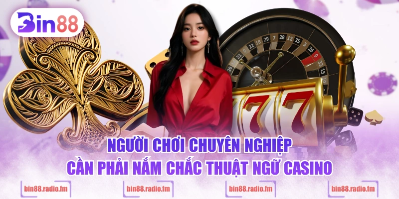 Người chơi chuyên nghiệp cần phải nắm chắc thuật ngữ casino